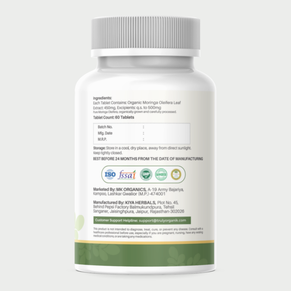 Truly Organik Moringa Tablets - Image 3